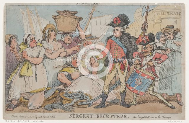 Sergent Recruteur, October 24, 1789., October 24, 1789. Creator: Thomas Rowlandson.