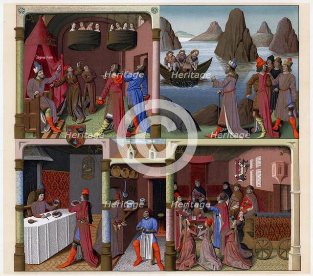 Sergius Orata and other Romans, 1473-1480.Artist: Francois Fouquet