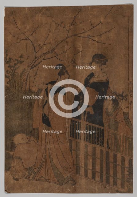 Serenade, 1753-1806. Creator: Kitagawa Utamaro (Japanese, 1753?-1806).