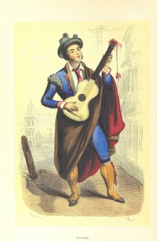 Sérénade, 1848. Creator: Adolphe François Pannemaker