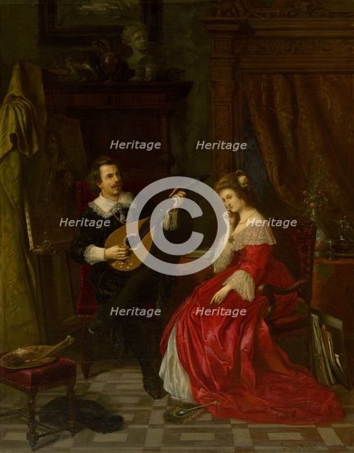 Serenade, 1872. Creator: Eduard Majsch.
