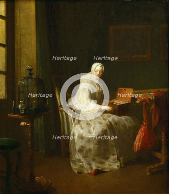 Serinette, 1751. Creator: Chardin, Jean-Baptiste Siméon (1699-1779).