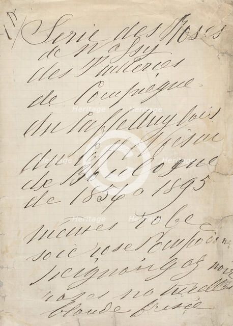 Série des Roses, 1895. Creator: Virginia de Castiglione.