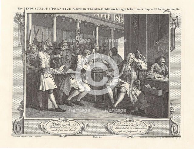 Series "Industry and Idleness", Plate 10: The Industrious 'Prentice Alderman of London..., 1747. Creator: Hogarth, William (1697-1764).