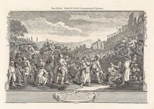 Series "Industry and Idleness", Plate 11: The Idle Prentice Executed at Tyburn, 1747. Creator: Hogarth, William (1697-1764)