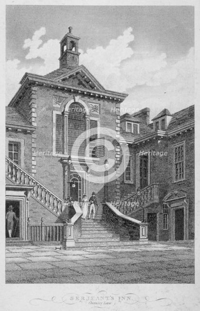 Serjeants' Inn, Chancery Lane, City of London, 1804.        Artist: John Greig