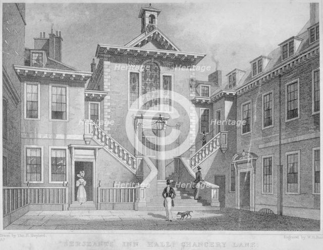 Serjeants' Inn, Chancery Lane, City of London, 1830.        Artist: HW Bond