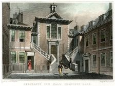 Serjeants Inn Hall, Chancery Lane, London, c1830.Artist: WH Bond