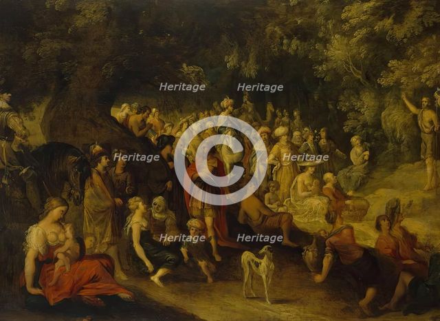 Sermon of St John the Baptist, 1620. Creator: Hans Jordaens III.