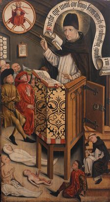 Sermon of Saint Albertus Magnus, ca. 1430-95. Creator: Friedrich Walther