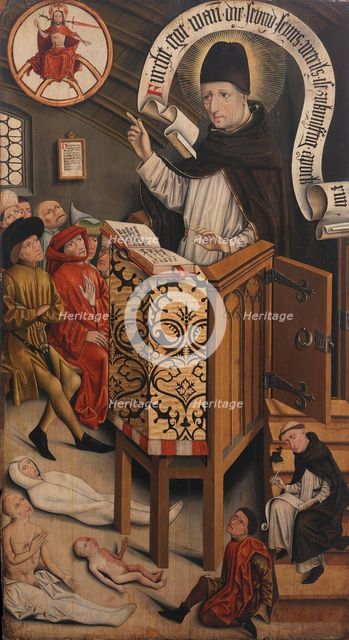 Sermon of Saint Albertus Magnus, ca. 1430-95. Creator: Friedrich Walther.