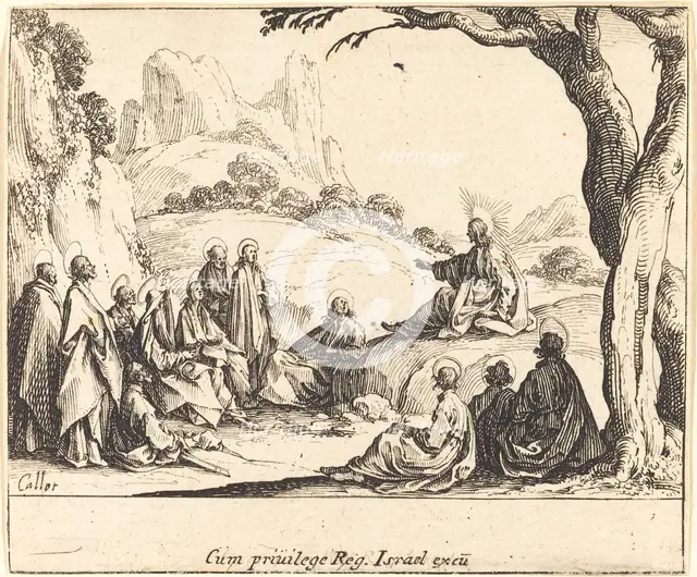 Sermon on the Mount, 1635. Creator: Jacques Callot.