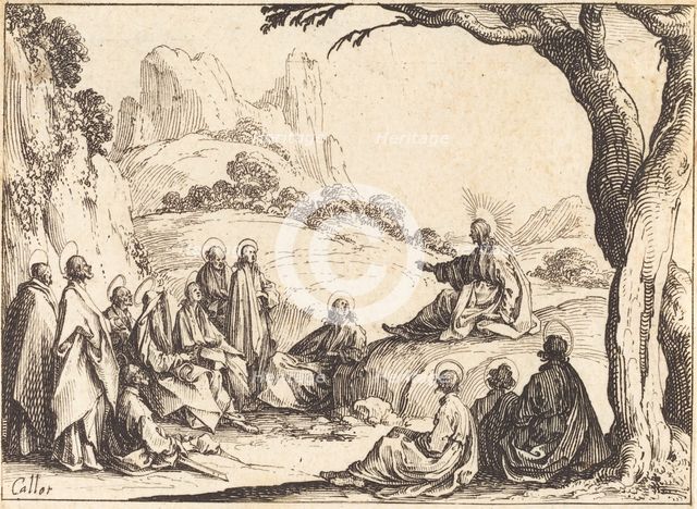 Sermon on the Mount, 1635. Creator: Jacques Callot.