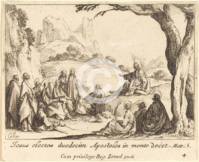 Sermon on the Mount, 1635. Creator: Jacques Callot.