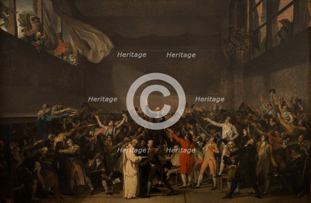 Serment du Jeu de paume, le 20 juin 1789, after 1791. Creator: Jacques-Louis David.