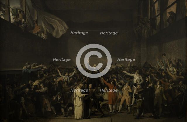 Serment du Jeu de paume, le 20 juin 1789, after 1791. Creator: Jacques-Louis David.