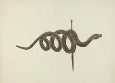 Serpent Weather Vane, c. 1938. Creator: Lloyd Broome