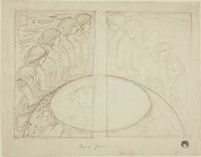 Serpent Women Around Globe, n.d. Creator: Sir Edward Coley Burne-Jones