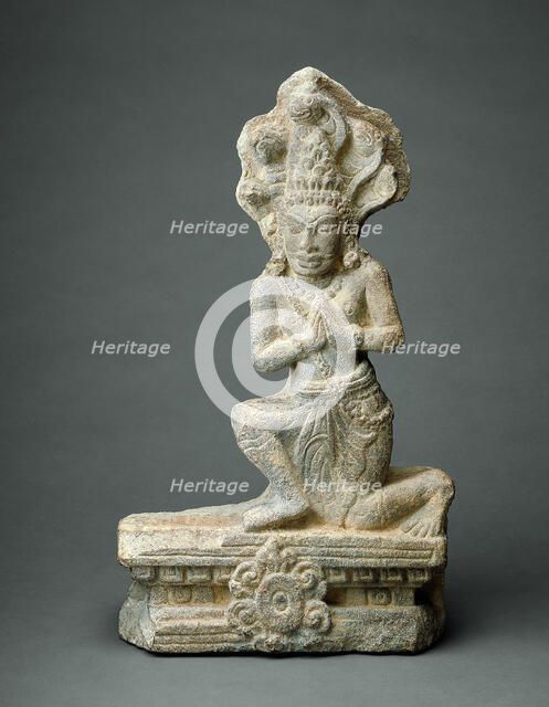 Serpent King (Nagaraja), Champa Period, 9th/10th century. Creator: Unknown.