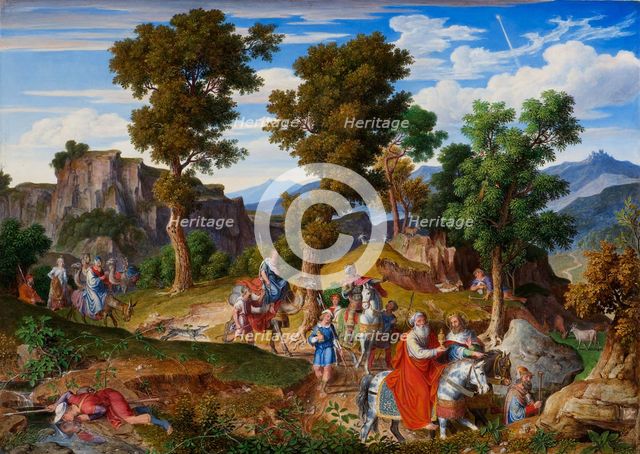 Serpentara Landscape with the Procession of the Magi, 1820.