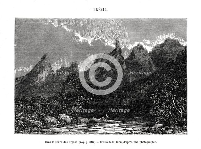 Serra dos Órgãos, Brazil, 19th century.Artist: Edouard Riou