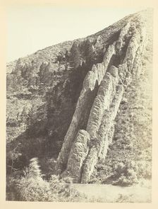 Serrated Rocks or Devil's Slide, (Near View), Weber Canon, Utah, 1868/69. Creator: Andrew Joseph Russell