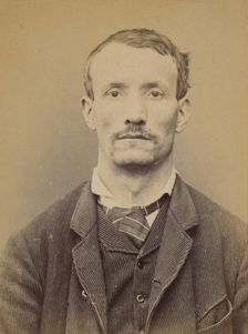 Serre. Auguste. 37 ans, né à Anonnay (Ardêche) le 13/10/56. Mégissier. Anarchiste. 20/1/94. , 1894. Creator: Alphonse Bertillon