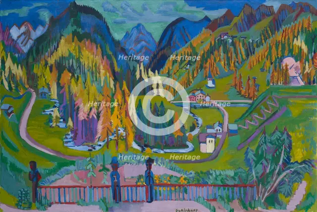 Sertig Valley in Autumn, 1925-1926.