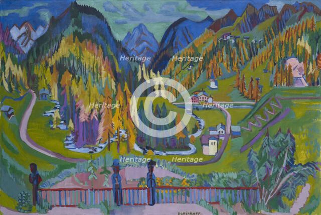 Sertig Valley in Autumn, 1925-1926.