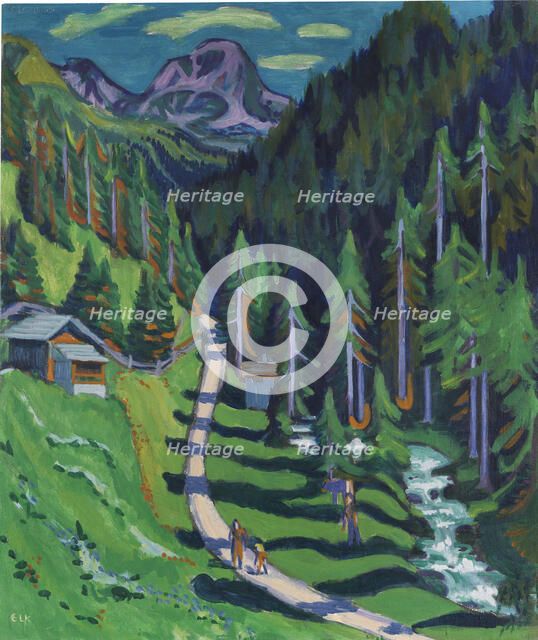 Sertigweg, 1937. Creator: Kirchner, Ernst Ludwig (1880-1938).