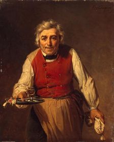 Servant with a Tray, 1852. Creator: François Verheyden