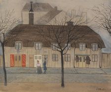 Servant-Girl and Policeman, 1905. Creator: Ivar Arosenius