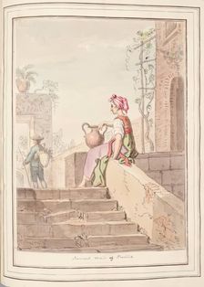 Servant Maid of Procida, leaf from A Collection of Dresses by David Allan Mostly from Nature 1776 Creator: David Allan