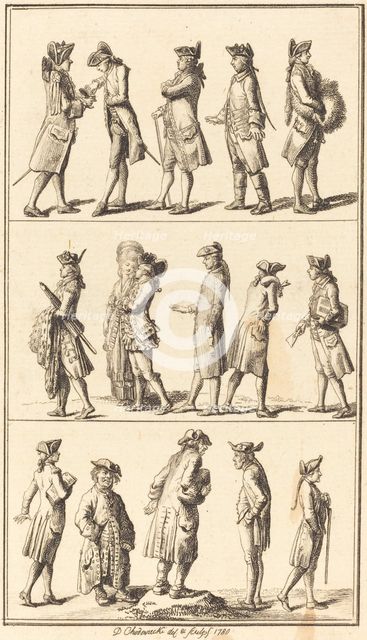Servants, 1780. Creator: Daniel Nikolaus Chodowiecki.