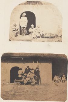 Servants and Dog, 1850s. Creator: Unknown