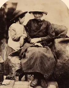 Servants at Rhagatt, Corwen, North Wales, c. 1860. Creator: John Lloyd (British, 1865)