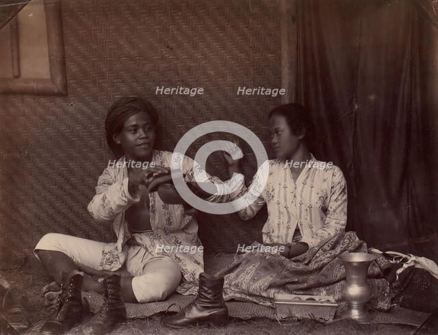 Servants, Batavia, 1860s-70s. Creator: Unknown.