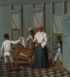 Servants Washing a Deer, ca. 1775. Creator: Agostino Brunias