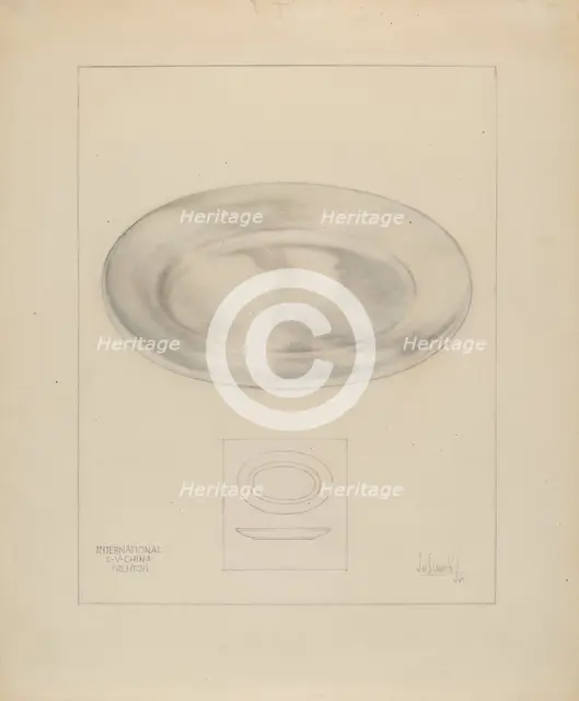 Server Dish, c. 1936. Creator: Joseph Sudek.