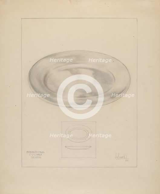 Server Dish, c. 1936. Creator: Joseph Sudek.