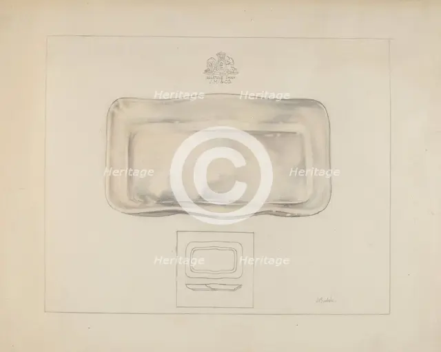 Server Dish, c. 1937. Creator: Joseph Sudek.