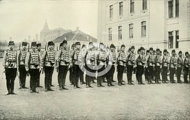 'Servian Cavalry on Parade', (1919). Creator: Unknown.