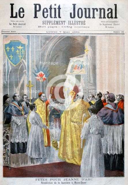 Service commemorating Joan of Arc, Notre Dame, Paris, 1894. Artist: Oswaldo Tofani