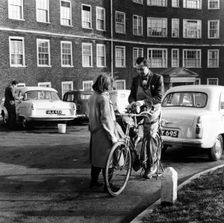 Services to the public, an East End Street, 1950s. Creator: Henry Grant