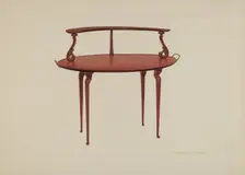 Serving Table, c. 1938. Creator: Edward L Loper