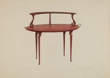 Serving Table, c. 1938. Creator: Edward L Loper