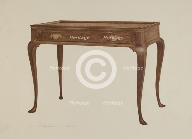 Serving Table, c. 1939. Creator: John Swientochowski.