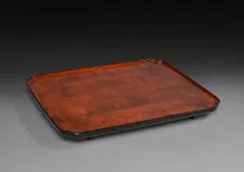 Serving Tray: Negoro Ware, 1300s. Creator: Unknown