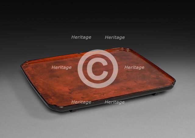 Serving Tray: Negoro Ware, 1300s. Creator: Unknown.