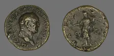Sestertius (Coin) Portraying Emperor Vespasian, 71. Creator: Unknown